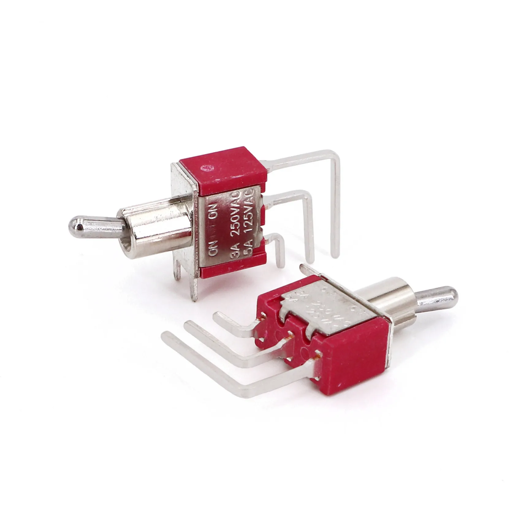 5Pcs Salecom T80-T Serie Vertikale Rechtwinklig 3-Pin SPDT PCB Mount Mini Kippschalter Image