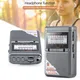 Full Band Radio Receiver FM/AM/SW World Band with LCD Display Portable Radio Pocket Radio Mini Radio