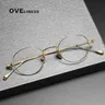Reines Titan Brille Rahmen Männer Frauen Vintage Runde Myopie Optische Brillen Rahmen Neue Titan