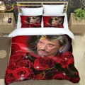 DIY rocker Johnny Hallyday Bedding Set Down comfy Bed Queen Size Oversized Pillowcase quilt cover