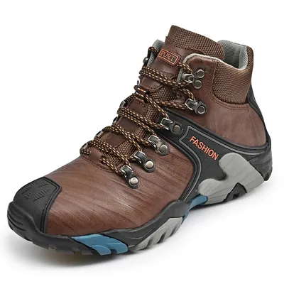2023 Winter New Men's Outdoor Hiking Shoes Thick Soled Work Clothes Shoes Men's High-quality Ankle