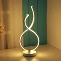 Modern LED Stand Table Lamp Helical Shape Nightstand Lamps Art Decoration Atmosphere Lamp Low Energy