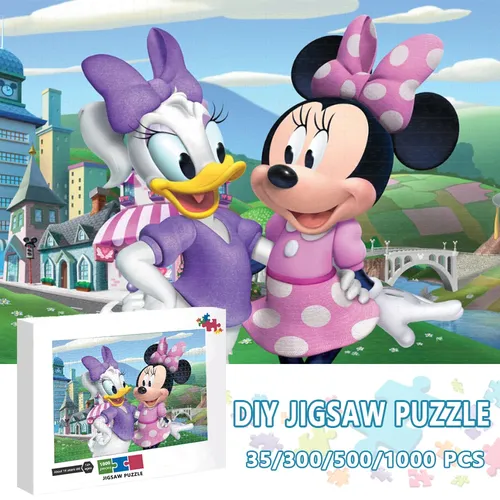 Minnie Maus Puzzle Disney Hohe Qualität Holz Puzzle 1000 Stück Puzzle für Erwachsene Familie