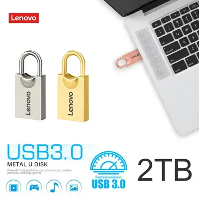 Lenovo Mini USB-Flash-Laufwerk 2TB 1TB USB 3 0 USB-Stick 128GB Flash USB-Stick Pen drive Geschenk