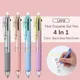 1pc Pilot FRIXION 4 In 1 Gel Pen Erasable Ink LKFB-80UF Black/Red/Blue/Green Ink Colors 0.38mm 0.5mm