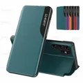 Samung S23 Ultra Fall Smart Leder Magnetic Flip-Cover Für Samsung Galaxy S 23 Plus S23Ultra S23Plus