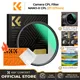 K&F Concept CPL Filter 28 Layer Circular Polarizing Filter Multi-coated Polarized Filter NANO-X