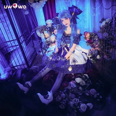 UWOWO Gwen Cosplay Collab-Serie: Spiel LOL League of Legends Gwen Cosplay Outfit Halloween-Kostüme Image