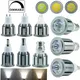 E27 E12 E14 B22 B15 GU10 GU5.3 Dimmable LED Spotlights COB Spot Light Bulbs Bright Home Lamps 110V