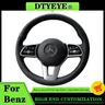 Car Steering Wheel Cover For Mercedes Benz A-Class W177 B-Class W247 C-Class W205 CLS-Class DIY