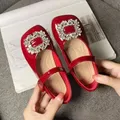 Brand French Kid Leather Shoe Girl Princess Shoe Girl Half Slippers Fashion Mary Jane Shoe Soft Sole