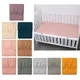 Baby Bed Fitted Sheet Cotton Crib Fitted Sheet Bedding Protector Solid Color Mattress Cover for