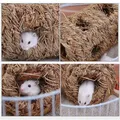 Nest Small Grass Cage Bed Pet Woven Straw Rabbit Hamster House Chew Toy Hedgehog Bed