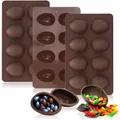 8-hohlraum Halb Egg Form Schokolade Mold Für Ostern Backen Candy Dekorieren DIY Kuchen Ostern Ei