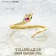 Bangle Curved Golden Snake Europe Fine Jewelry Bohemia Gift For Women Summer Brand New Good Solid