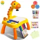 Children Drawing Tablet With Projector Kids Learning Education Creative Music Drawing Board