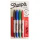4colors/Lot Sharpie Permanent Marker Pen Twin Tip Fine Markers Quick Dry Ink Smooth Writing Cd