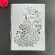 A4 size peacock animal DIY Stencils Wall Painting Scrapbook Coloring Embossing Album Decorative