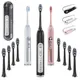 Sonic Electric Toothbrush USB Rechargeable Waterproof Travel Portable Electric Toothbrushes for