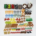 Kompatibel Mit LEGO MOC Kleinen Partikel Lebensmittel Obst Brot Dessert Bauernhof Werkzeug