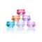 50 stücke 3g/5g Kunststoff Diamant Geformt Kosmetische Gläser Haut Care Container Lotion Flasche
