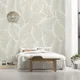 custom Nordic elegant plant leaves wall paper living room sofa television background Self-adhesive