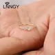 Lnngy Sterling Silber Moissan ite Eheringe für Frauen Runde brillante Labor Diamant Cluster Ring