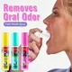 3pcs Oral Fresh Spray Mouth Freshener Oral Odor Treatment Oral Remove Bad Breath Fruit Litchi Peach