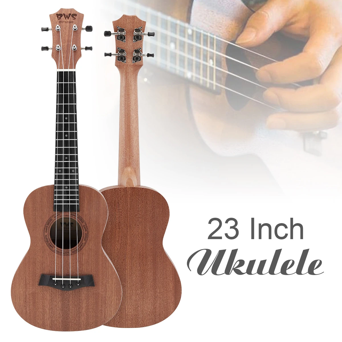 21/23/26 Zoll Tenor Ukulele Konzert Akustische Guitarra Cutaway 4 Saiten Gitarre Mahagoni Holz Ukulele Hawaii Sopran Ukulele Image