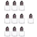 10 Pcs Small Glass Mini Condiment Container Pepper Bottle BBQ Spice Salt Shaker Jar Seasoning