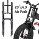 BUCKLOS 20*4.0 Fat Bike Air Fork Single/Double Shoulder 20inch Suspension Fork Disc Brake 9*135mm