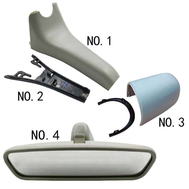 4F 0857593 J für Audi A6 C6 2005-2011 Innenspiegelabdeckung Rückspiegel Schallwandverkleidung Abdeckung der Rückspiegelbasis 4F 0857593 G Image