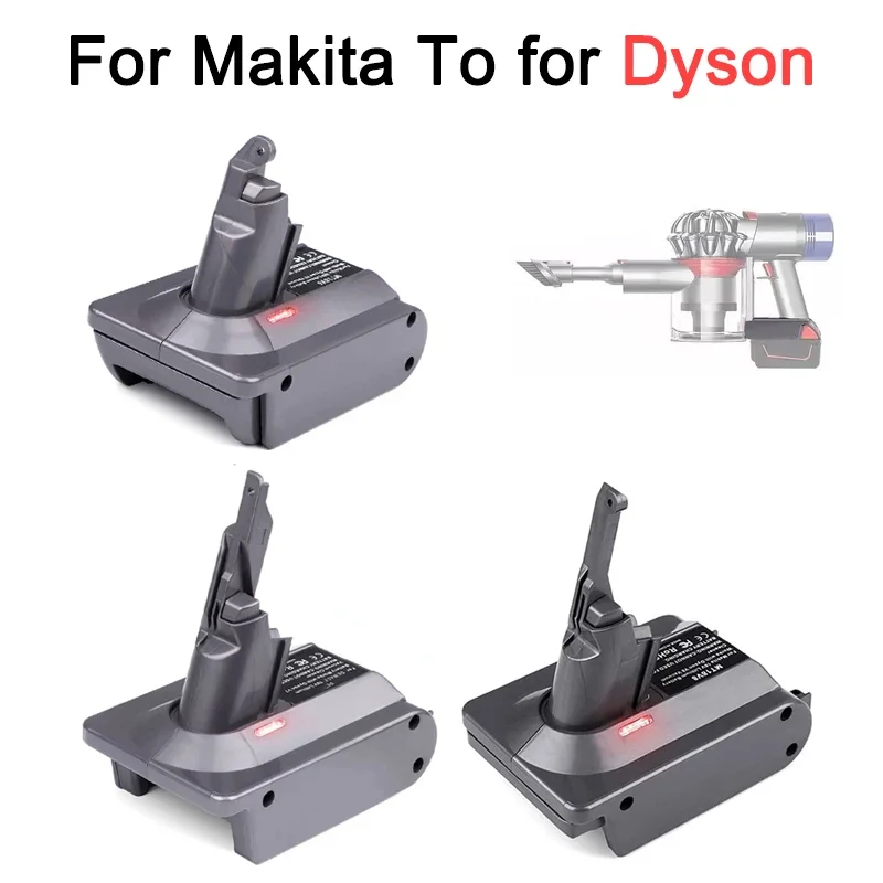 MT18V6 Batterie Konverter Adapter Für Makita 18V Li-Ion Batterie Konvertieren Zu Für Dyson V6 V7 V8 Cordless Staubsauger werkzeug Verwenden Image