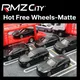 Heiße freie Räder spezielles 1/64 Spielzeug auto für Kinder 1:64 rmz Stadt mattschwarz Miniatur