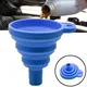 Engine Funnel Car Universal Silicone Liquid Funnel Washer Fluid Change Foldable Portable Auto Engine