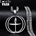2024 Flaming Unitary Chalice Universalist Jewelry Silver Color Stainless Steel Necklace Pendant