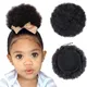 Kinder Haar Puff natürliche schwarze Mini Afro Puff Kordel zug Pferdes chwanz für Mädchen schwarze