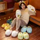 Kawaii Animal Slipper Plush Toy Cute Corner Bio Sumikko Gurashi Dinosaur Cat Bear Shoes Soft Indoor