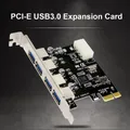 New 4 Port USB 3.0 PCI-E Expansion Card PCI Express PCIe USB 3.0 HUB Adapter 4-Port USB3.0