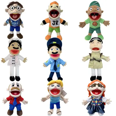 Jeffy Puppet Doll Hand Muppet Cody Junior Joseph Chef Police Prince Dad Mom Penelope Soft Doll Toy