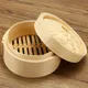 Bamboo Steamer 10/15/20cm Steam Pot With Cover Fish Rice Dumplings Snack Steamed Bun Heated Steamer