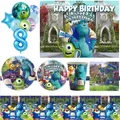 Disney Monsters University Birthday Party Decoration Supplies Disposable Cutlery Balloon Background