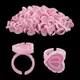 100Pcs Volume Glue Ring Cup for Lashes Fan Tattoo Pigment Holder Container Glue Holder Blossom Cups