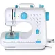 Blue 505 Portable Sewing Machine Double Speeds for Beginner and Kids，Sewing Machine with Reverse