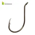 200pcs 8299 High Carbon Steel Fishing Hooks Black Offset Octopus Beak Bait Fishhook Size 1 2 6 8 2/0