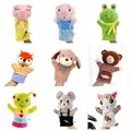 Animal Hand Finger Puppet Plushed Doll Educational Toys Bear Shark Simulator Soft Stuffed Toys