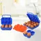 Nützliche Ei Lagerung Behälter Feste Farbe Ei Box Stoßfest Haushalt Liefert Grids Design Eier Fall