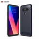 Stoßfest Silikon Fall für LG V40 ThinQ Schützende Rückseite lg v40 thinq lg v40 Gebürstet Carbon