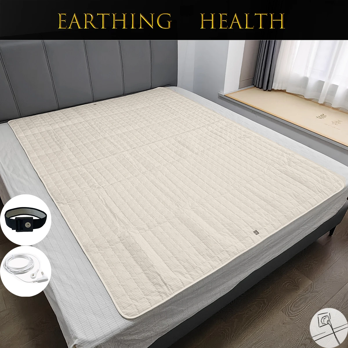 Erdung Bett Matte mit Silber Leitfähigen Faser Geerdet Matratze Antistatischen Gesundheit Schutz Stoff Blatt Release Statische