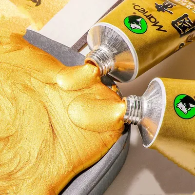 Goldenen Chinesischen malerei farbe DIY hand-gemalt kalligraphie malerei gold flüssigkeit malerei